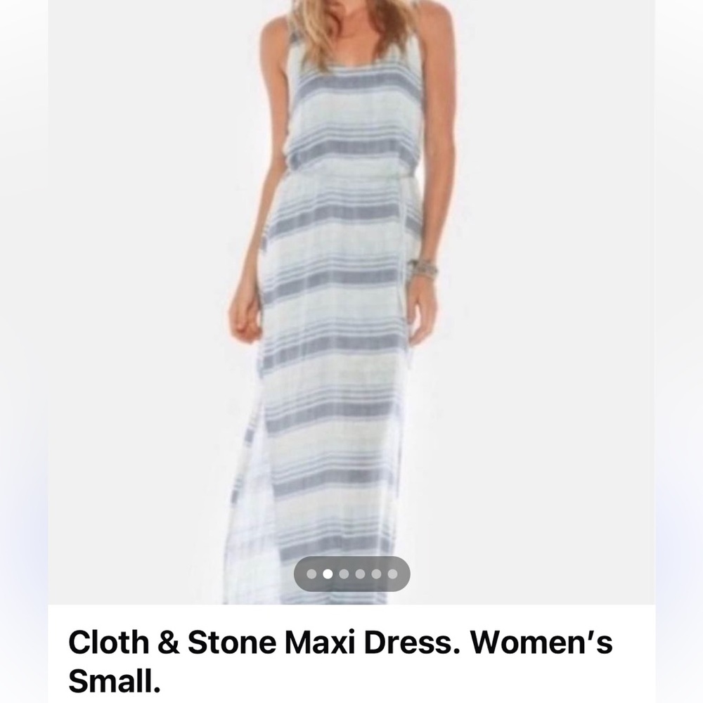 Cloth & Stone Striped Maxi Dress – Size Small
